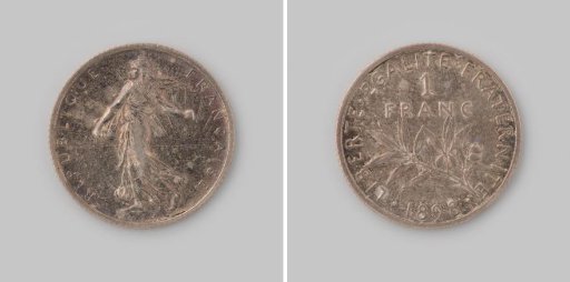 Franc from France, the Third Republic, 1898