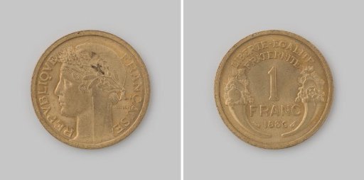 Franc from France of the Third Republic, 1936