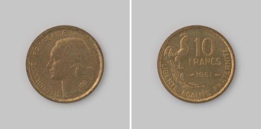 10 francs from France, 1951