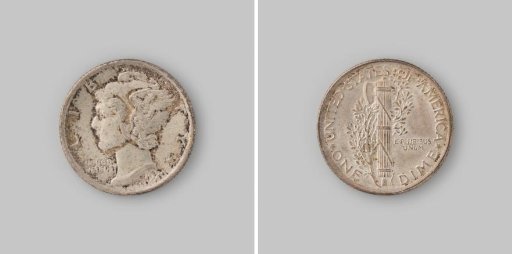 Dime or 10 cents from the United States of America, 1920