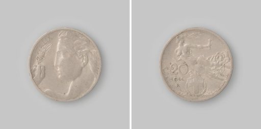 20 centesimi from Italy of King Vittorio Emanuele III, 1911