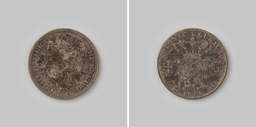 1/4 guilder from Curaçao, 1900