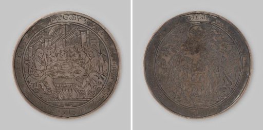 Anonymous engraved wedding medal 1643