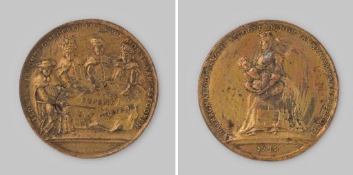 Satirical Medal on the Pragmatic Sanction 1742
