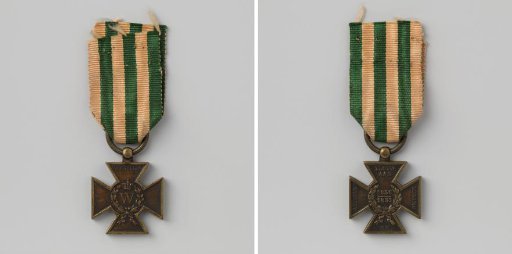 Metal Cross for Volunteers, miniature 17 mm, 1831