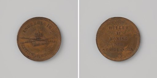 Scatter Medal for the Inauguration of King Willem II in Amsterdam 1840