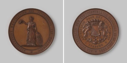 Medal for contributors to the Exhibition of the Dutch Society for the Promotion of Industry in Utrecht, 1893