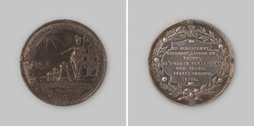 Carrying medal of the militia of Delft 1788