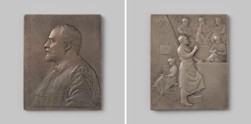 Portrait plaque of Professor Paul Bar 1907