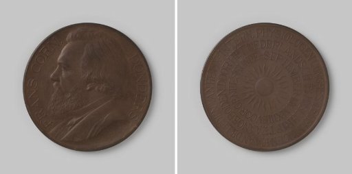 Portrait medal of Frans Corn. Donders on the occasion of the Ninth Physiologists' Congress in Groningen 1913
