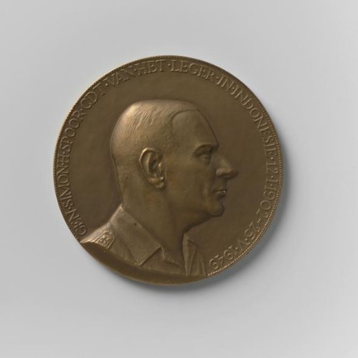 Death of General Spoor and Tribute to Dutch Soldiers in Indonesia (Society for Medal Art 1949, second medal)