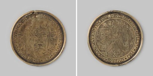 Religious processional medal