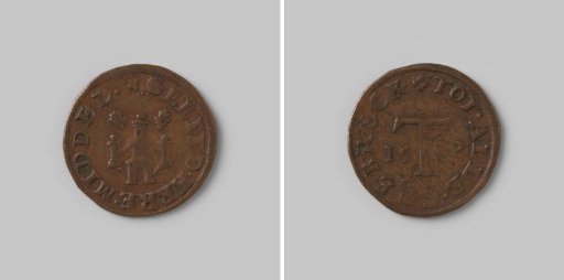 Peat medal for the poor of Antwerp 1582