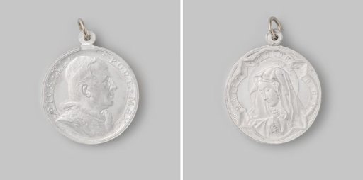 Devotional medal with portrait of Pope Pius XI