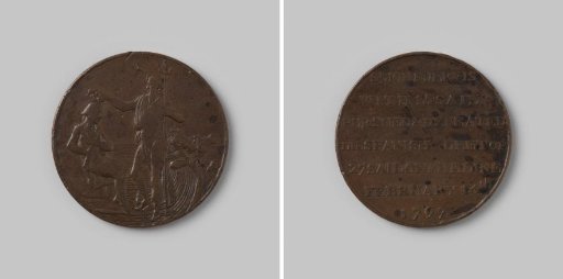 Token of ½ penny from Portsmouth on the victory of Sir John Jervis over the Spanish fleet 1797