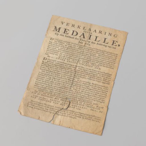 Explanation of the medal On the State of the Times at the Beginning of the Year 1764 by J.G. Holzhey