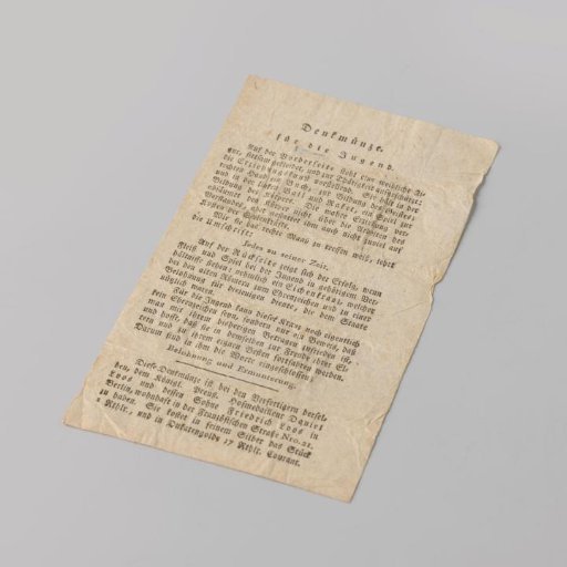 Description of the medal Jedes zu seiner Zeit by the firm Loos in Berlin
