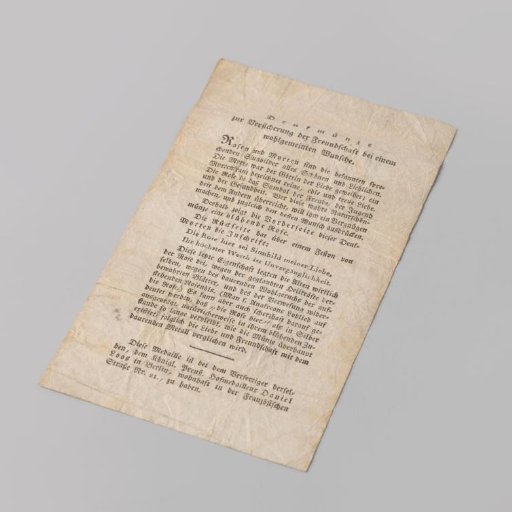 Explanation of the medal Blühende Rose by the firm Loos in Berlin