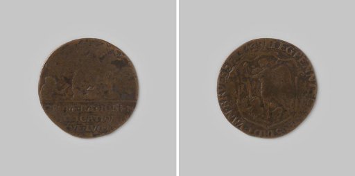 Accounting medal from Antwerp for the city of Brussels on the death of Pope Paul III 1549