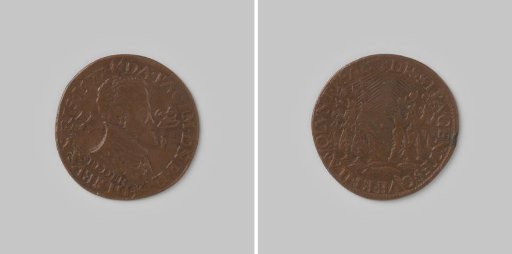 Accounting medal from Nijmegen on the breakdown of peace negotiations 1577