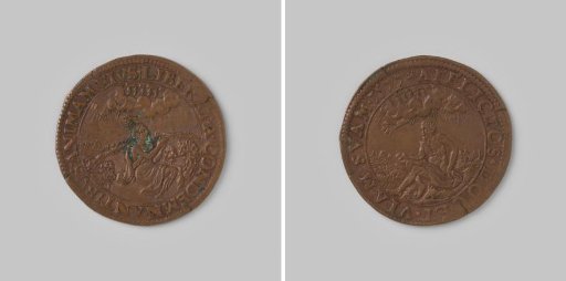 Accounting medal from Dordrecht on the difficult times 1577