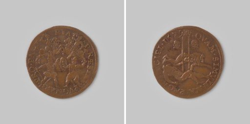 Accounting medal from Dordrecht on the beheading of Egmont and Horn and on the continuation of the struggle 1579