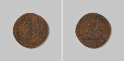 Accounting medal from Dordrecht on the broken peace negotiations at Cologne 1580