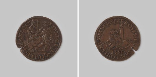 Accounting medal from Dordrecht on the broken peace negotiations at Cologne 1580