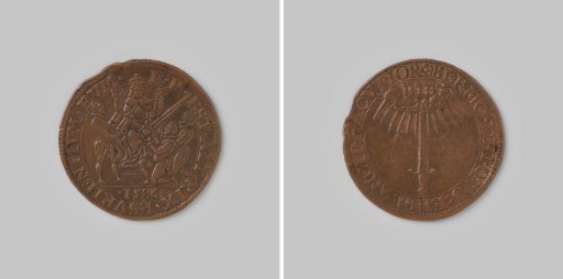 Accounting token from Dordrecht on the authority of the Duke of Leicester 1586