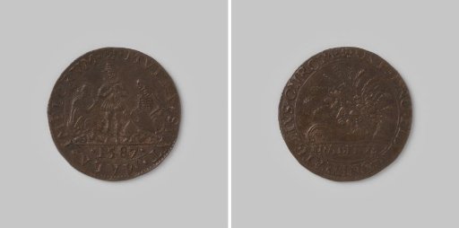 Accounting token from Dordrecht on the famine in Artois 1587