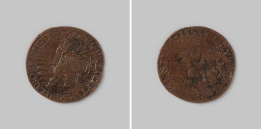 Accounting token from Utrecht on the appointment of Prince Maurice as stadtholder 1589