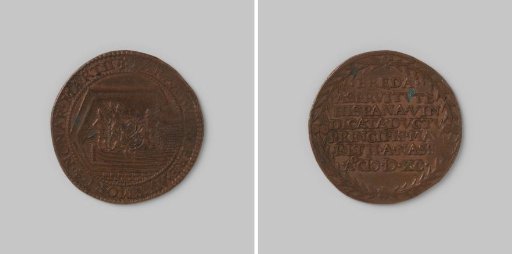 Accounting token from Dordrecht on the capture of Breda with the turf ship 1590