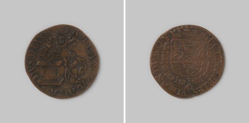 Accounting token from Antwerp for the Bureau des Konings on the unfavorable times 1590