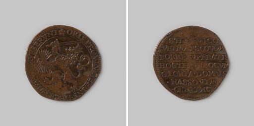 Accounting token from Dordrecht on the capture of Steenwijk, Ootmarsum and Coevorden 1592