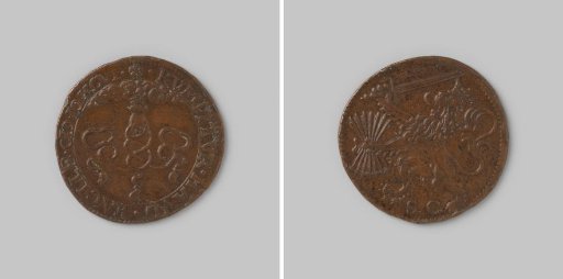 Calculation medal from Dordrecht on the Triple Alliance between France, England and the Netherlands 1596