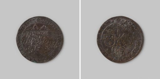 Calculation medal from Dordrecht on the victory in the Battle of Turnhout 1597