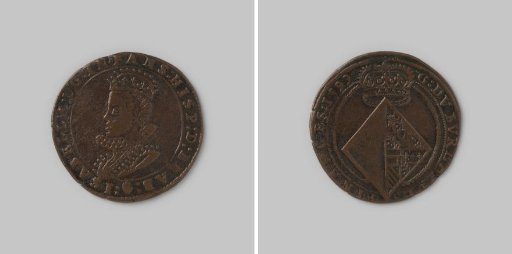 Calculation medal from Antwerp for the Bureau of Finances on Isabella of Spain as Duchess of Brabant 1599