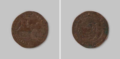 Calculation medal from Middelburg on the victories of Prince Maurice 1599