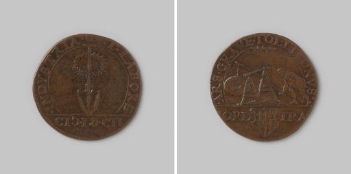 Calculation medal from Utrecht for the States of Utrecht on the surrender of Grave 1602