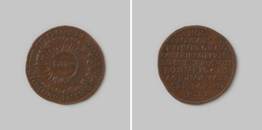 Calculation medal from Dordrecht on the destruction of Luxembourg 1602