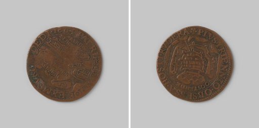 Calculation medal from Dordrecht on the capture of Sluis and the surrender of Ostend 1604