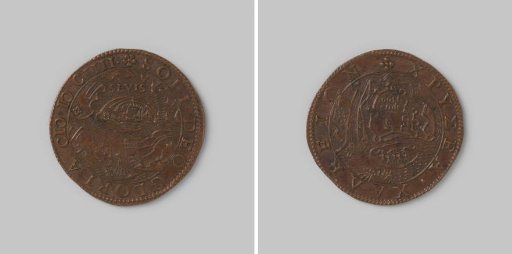 Calculation medal from Dordrecht on the surrender of Ostend 1604