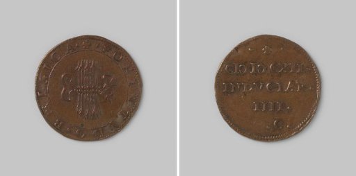 Accounting token from Dordrecht on the strength of the Netherlands, 1612