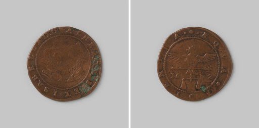 Accounting token from Antwerp on the Imperial Ban on Aachen, 1612