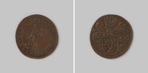 Calculation token from Brussels for F. van Broeckhoven, treasurer of Brussels, on trust in God 1661