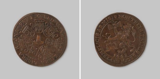 Calculation token from Utrecht on the alliance of the Netherlands with England 1662