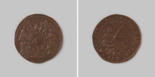 Accounting token from Brussels for Willem van Hamme, treasurer of Brussels 1686