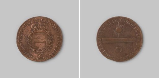 Accounting token from the Spanish Netherlands on the victory of Austria over Turkey 1686