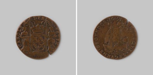 Accounting token for Willem van Hamme, treasurer of Brussels 1691
