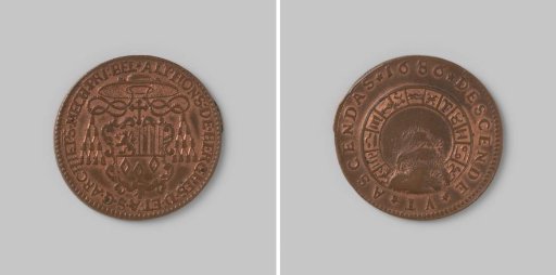 Accounting token for Alphons van Bergen, Archbishop of Mechelen 1686